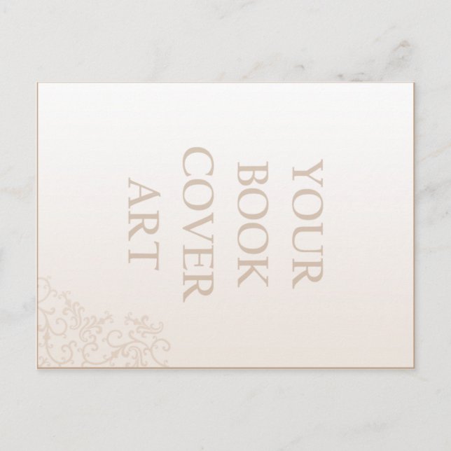 Mall för marknadsföringskort för bok vykort (Framsida)