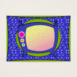 Mall för Märkre - Retro TV Visitkort
