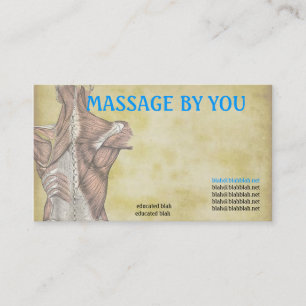 Mall för massageterapeutvisitkort visitkort