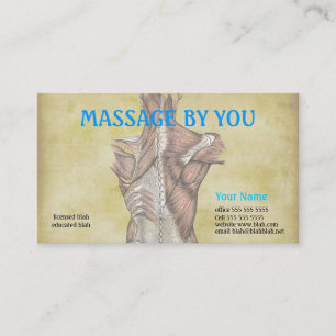 Mall för massageterapeutvisitkort visitkort