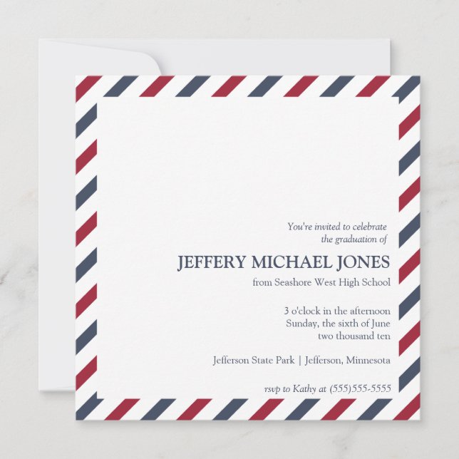 Mall för meddelande om strimlad Studenten (Framsida)