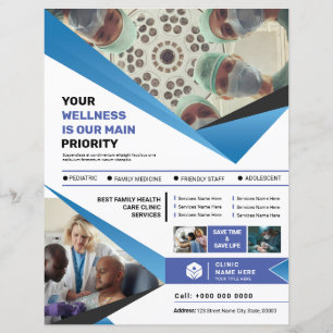 Mall för medicinsk klinisk service Flyer