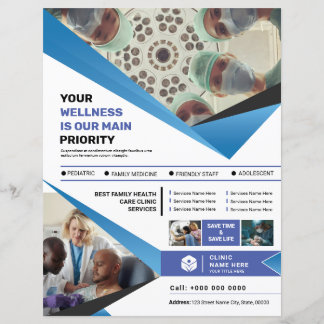 Mall för medicinsk klinisk service Flyer