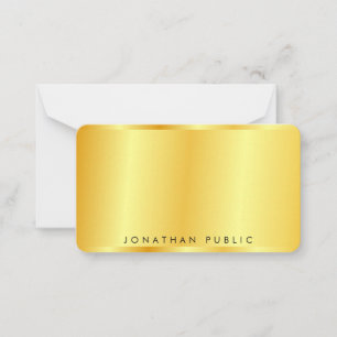 Mall för metallisk Personlig för Faux Guld