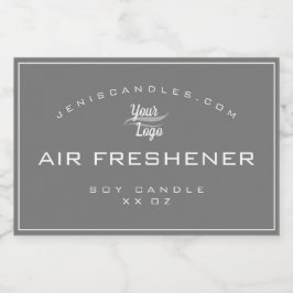 Mall för minimal Grått-Logotyp enkel Stil-ljus Mat Etiketter