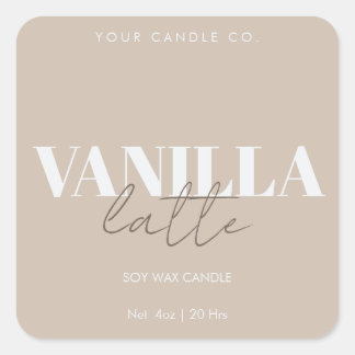 Mall för minimal ljusetikett, Anpassade etikett