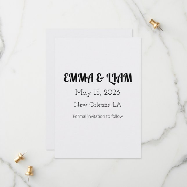 Mall för minimalistisk vit välkomstsignatur (Fram/Back In Situ)