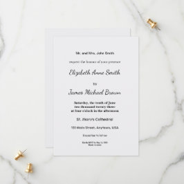 Mall för minimalistisk vit välkomstsignatur