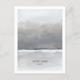 Mall för minimalistiskt artistvykort vykort