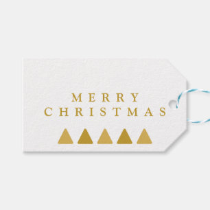 Mall för minimalistiskt Träd God jul Presentetikett