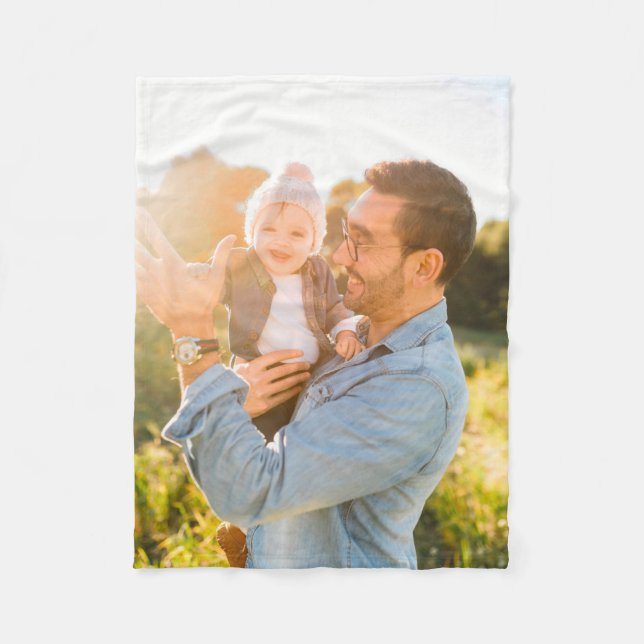 Mall för mjukt blanketfoto fleecefilt (Framsidan)