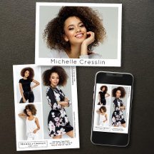 Mall för modellagrator 4, foto 2-sidigt Zed-kort