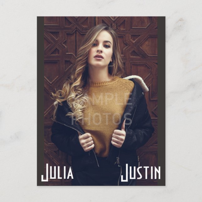 Mall för modellhörarkort vykort (Framsida)