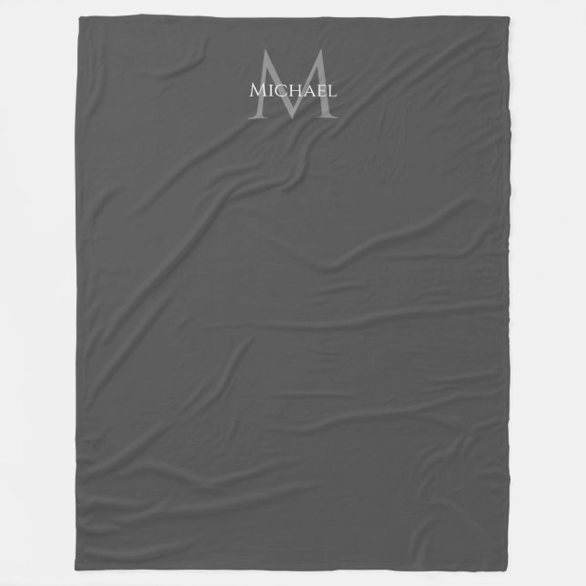 Mall för modern Anpassningsbar för monogrammofonEl Fleecefilt (Framsidan)