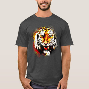 Mall för modern Elegant för kolhuvudtiger T Shirt