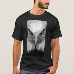Mall för modern Manar Black i Ansikte i djurägle T Shirt