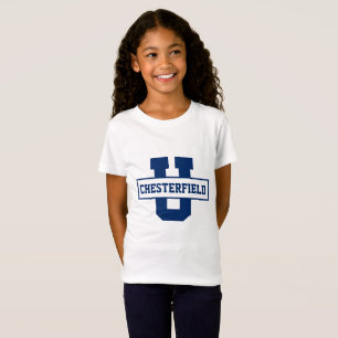 Mall för monogram för idrottslag i personlig t shirt
