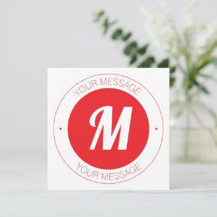 Mall för monogram och cirkulär anpassade