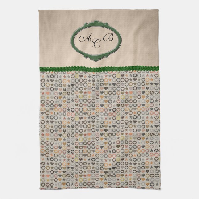 Mall för monogrammade handdukar (Vertikal)