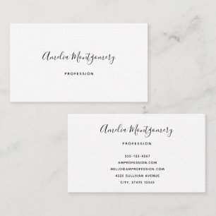 Mall för Morgana + Dongle Font Business Card Visitkort