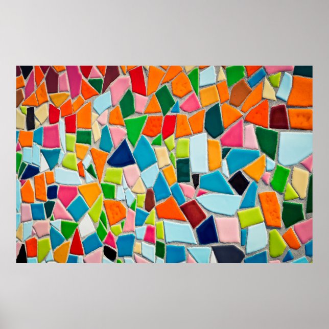 Mall för mosaikplattor struktur poster (Framsidan)