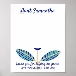 Mall för Moster-avskrivning, DIY-handavtrycksbild Poster