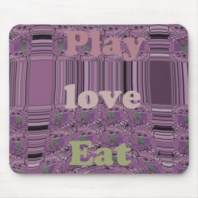 Mall för Mousepad-Vågrät Loely Cute and Nice Musmatta (Framsidan)