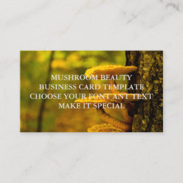 MALL FÖR MUSHROOM BEAUTY BUSINESS CARD VISITKORT