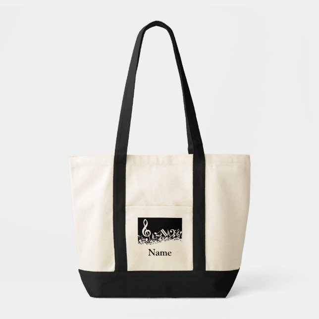 Mall för Music Teacher Tote Bag Tygkasse (Framsidan)