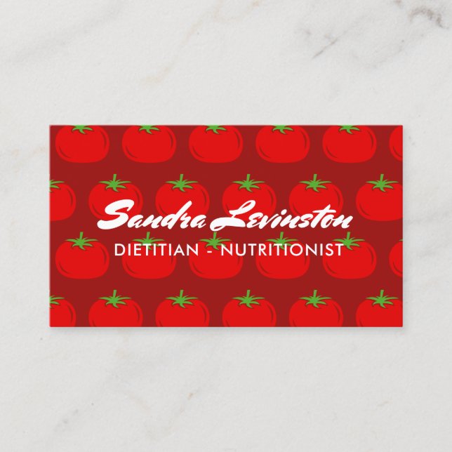 Mall för näringslivskort för dietitiska näringsämn visitkort (Framsida)