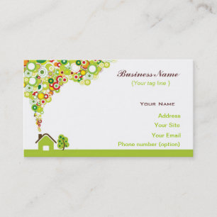 Mall för Nature House Business Card Visitkort