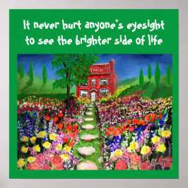 Mall för naturskydd W/ Vacker Coola Gardens Poster