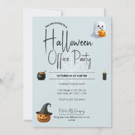 Mall för Office Halloween-inbjudningar och inbjuda