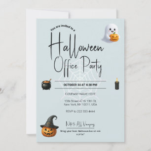 Mall för Office Halloween-inbjudningar och inbjuda