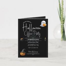 Mall för Office Halloween-inbjudningar och inbjuda