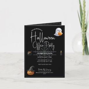 Mall för Office Halloween-inbjudningar och inbjuda