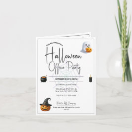 Mall för Office Halloween-inbjudningar och inbjuda