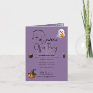 Mall för Office Halloween-inbjudningar och inbjuda