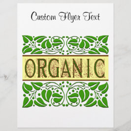 Mall för organisk utläggsfällare reklamblad