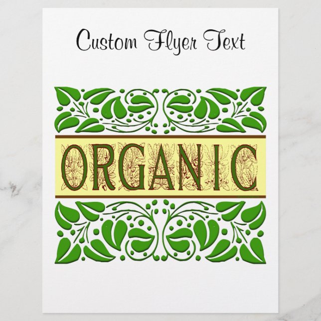 Mall för organisk utläggsfällare reklamblad (Framsidan)