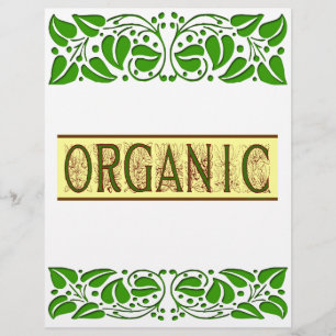 Mall för organisk utläggsfällare reklamblad