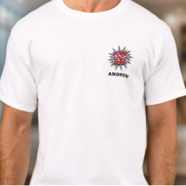 Mall för överföring av medarbetare Namn och Logoty T Shirt