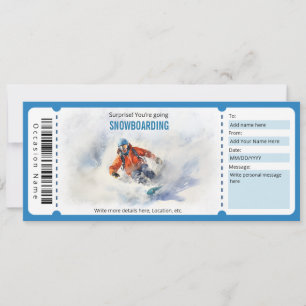 Mall för överraskande snurrande Biljett Voucher