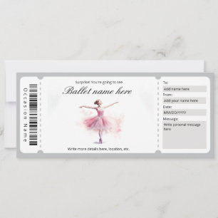 Mall för överraskning av Ballet Biljett Gift