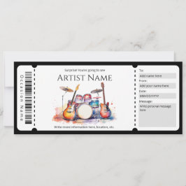 Mall för överraskningskonsert i Biljett