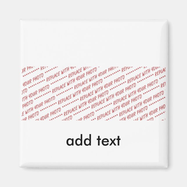 Mall för panoramiskt foto, gruppfoto eller klassfo magnet (Framsidan)