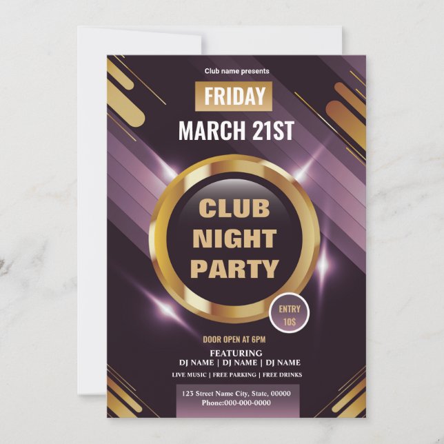 Mall för Party Flyer med flera användningsområden (Framsida)