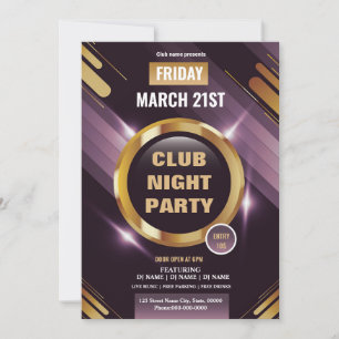 Mall för Party Flyer med flera användningsområden