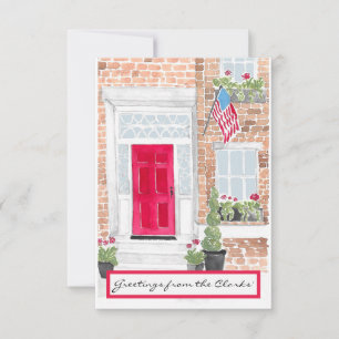 Mall för Patriotic Greeting Card