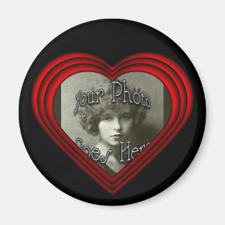 Mall för perfekt Heart Photo Ram Magnet